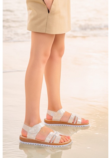 Kiko Kids Kız Çocuk Sandalet Arz 2345 Sedef