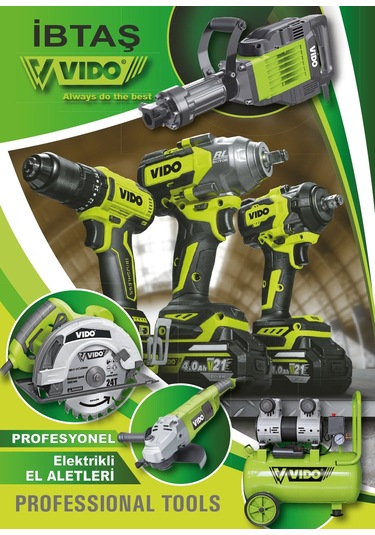 Vıdo Wd040520210 Profesyonel 115 MM Akülü Kömürsüz Motor 21 Volt Lion Avuç Taşlama Makinesi