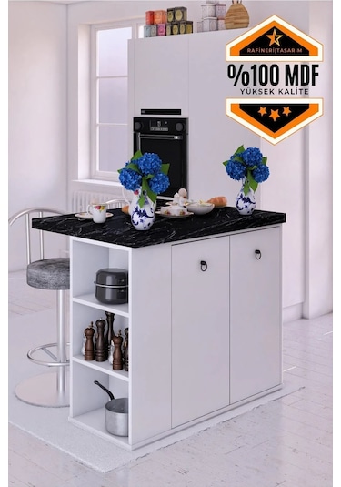 Noma Mdf Mutfak Adası Mutfak Dolabı Ada Mutfak Yemek Masası Bendir