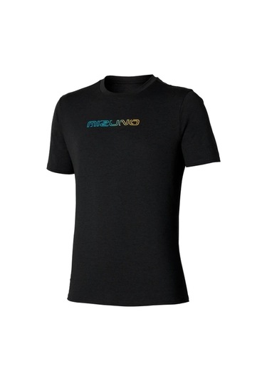 Core Mizuno Erkek Tişört Siyah Çok Renkli