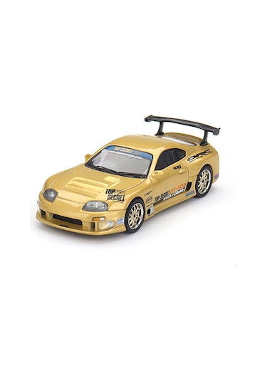 Mini Gt 961 1/64 Toyota Supra A80 Top Secret Gt-300 Top Secret Gold - Blister Paket