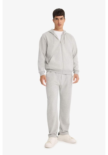 Defacto Regular Fit Basic Düz Beli Bağcıklı Düz Paça Cepli Eşofman Altı D6762AX25AU Gri Defacto Regular Fit Basic Düz Beli Bağcıklı Düz Paça Cepli Eşofman Altı D6762AX25AU Gri