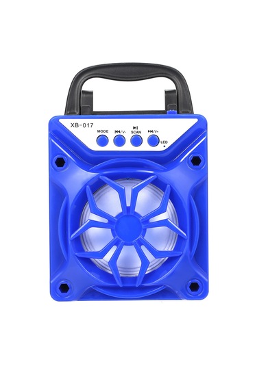Suofeng Xb-017 Taşınabilir Bluetooth Hoparlör - Tws Kart Desteği İle Subwoofer Kalitesi, Mavi