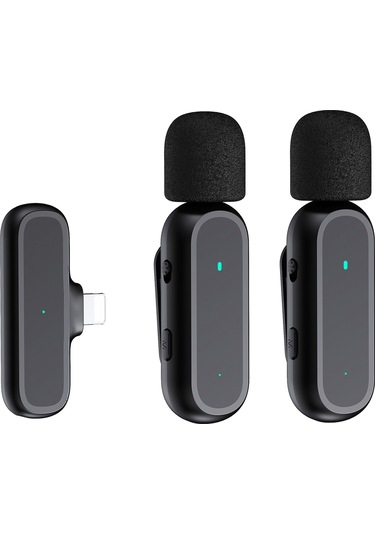 Reedark Kablosuz Klipsli Mikrofon Seti - 20m Menzil, Gürültü Azaltma, Şarj Kutusu İle İphone Uyumlu