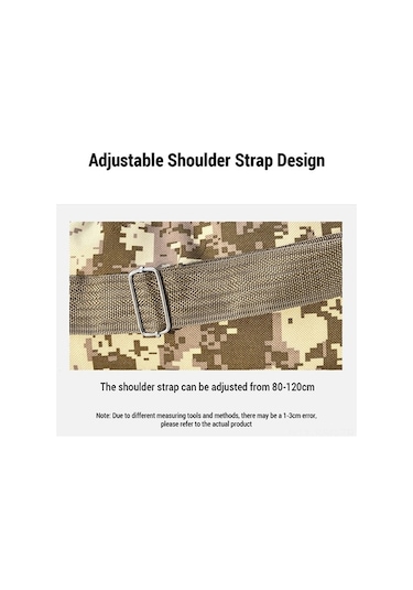 Willowhaven Deniz Mavisi Outdoor Askeri Desenli Spor Çantası, 16x8x30cm, Nylon-polyester, Geniş Hacimli, Bölmeli, Mavi Mavi