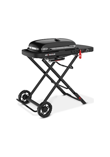 Weber Traveler Stealth Edition Taşınabilir Gazlı Izgara Siyah