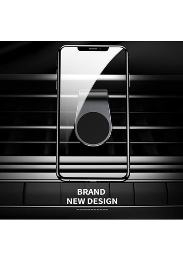 Yingfu Manyetik Araç Telefon Tutucu Siyah - 2'li Paket - Havalandırma Menfezi Montajı - İphone, Samsung, Huawei Uygun Diğer