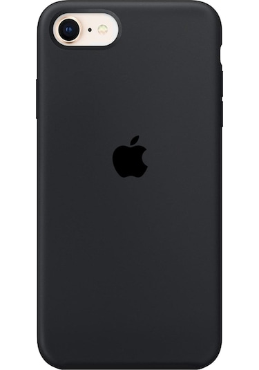 İphone SE 2020 Uyumlu Logolu İçi Kadife Silikon Lansman Kılıf-10 Renk