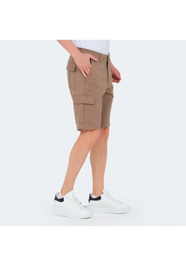 Slazenger EARNINGS Erkek Cepli Kargo Toprak Şort