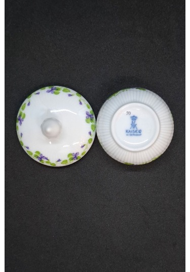 Kaıser Alman Mini Bonboniyer Şekerlik 5 Gr Kapasiteli Mor - Beyaz