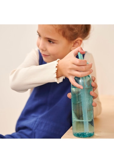 Mepal Pipetli Içecek Şişesi Campus Flip-up 500 Ml Mavi Çocukl Çok Renkli
