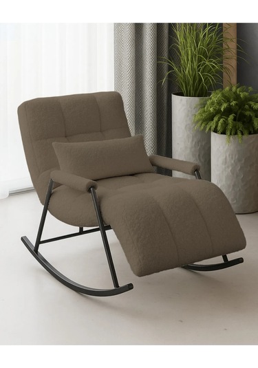 Coco Sallanan Berjer & Tv Koltuğu & Dinlenme & Okuma & Emzirme Koltuğu 05-kahverengi