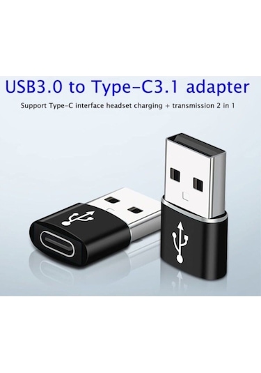Usb 3.0 Erkek To Type C 3.1 Dişi Çevirici Adaptör