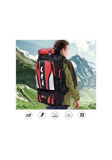 Dianziye Büyük Kapasiteli 100l Su Geçirmez Sırt Çantası - Outdoor Ve Seyahat İçin 111 Karakter Çok Renkli