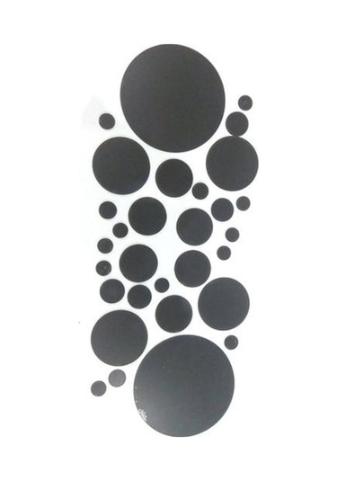 Novahub Siyah 12/24/28/30 Adet Altıgen Kendinden Yapışkanlı Ayna Etkisi 15cm 30pcs Siyah