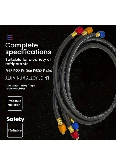 Dashanshop 39.37inch R410 R134a R32 Soğutucu Hortumu 600-3000psi Hvac Klima Pompası