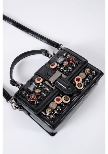 Ççs 17572 Kadın Omuz Askılı El Çantası Siyah