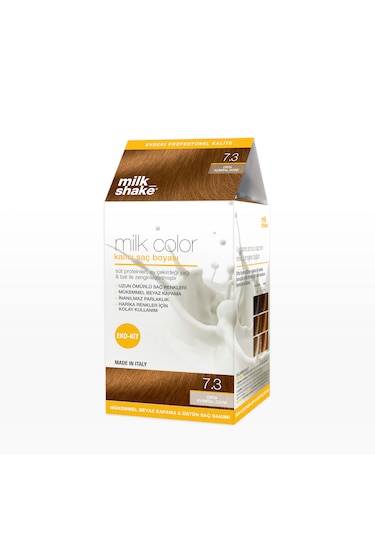 Milk Shake Milk Color Eko Kit Saç Boyası Orta Kumral Dore - 7.3