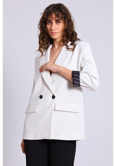 Atlas Ceket-beyaz Beyaz