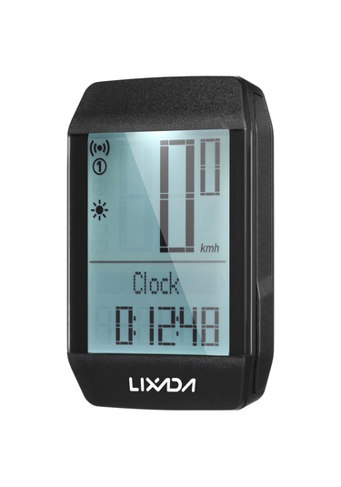Lıxada Bkv-1800 Entegre Kasa Kablosuz Bisiklet Bilgisayarı Siyah