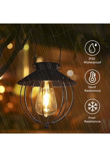 Xindoker Solar Gömlek Aydınlatması - Hızlı Işık Kontrolü Ip65 Su Geçirmez 600mah Şarj Edilebilir Pil Ve Askı İle Siyah