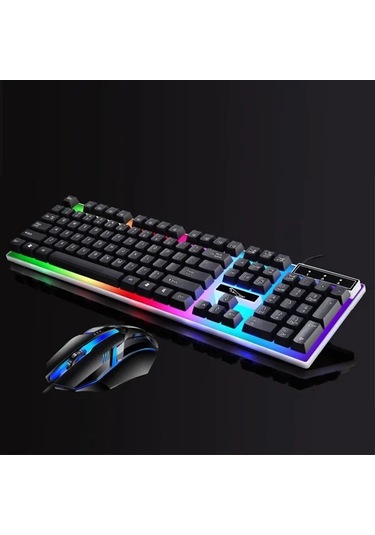 Techbloom Ergonomic Kablolu Klavye Ve Fare Kombosu Black Mekanik Hissi Pc Laptop Windows Mac İcin Diğer