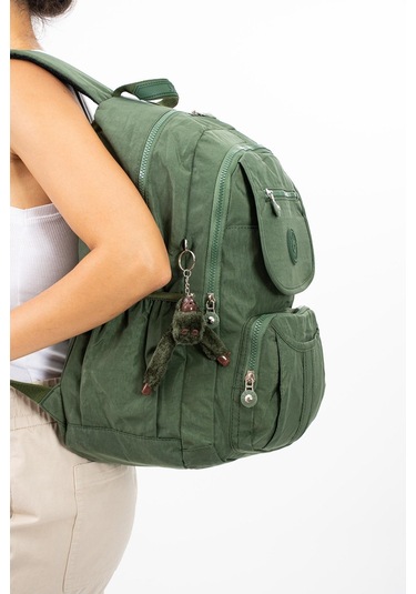 Ultra Hafif Çok Cepli Su Geçirmez Sırt Çantası Unisex Yeşil Model: 571-2e - Yeşil