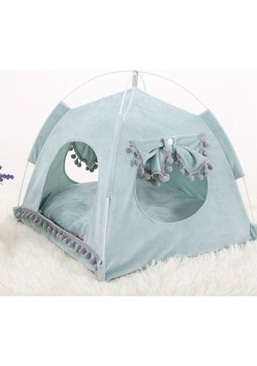 Fochsia Pet Kedi Çadır Yaz Yumuşak Mağarası Hut Kedi Yatak Evi Yavru Köpek Yastık Sepeti Için Kedi Nesk