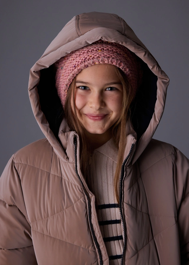 Mayoral 7436-60 Kız Çocuk Vizon Mont Vizon