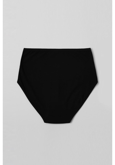 Kompedan Kadın Yüksek Bel Hamile Külot Seti Yumuşak Pamuklu Siyah - Ten Rengi