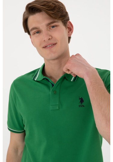 U.s. Polo Assn. Erkek Yeşil Tişört Basic 50306011-vr054 YESIL