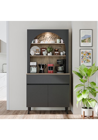 Venedik Kahve Köşesi, Çok Amaçlı, 2 Kapaklı 1 Çekmeceli Dolap