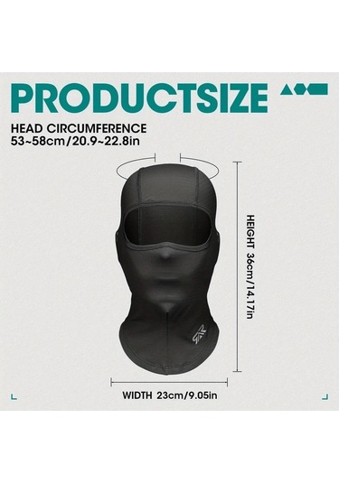 Turcoshop11 Gray+black Yaz Balaklavası Nefes Alabilir Spor Yüz Maskesi Erkek Ve Kadın