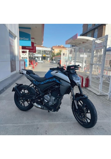Cfmoto 250nk Sticker Orta Şase Şimşek Yıldırım Sticker Deseni Dekor Sticker Diğer