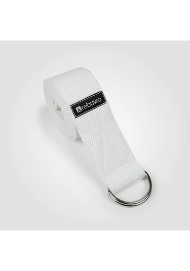 Rebuwo Açık Bej Yoga Kemeri, Doğal Pamuk 184 Cm,yoga Ve Pilates İçin İdeal, Light Beige Cotton Yoga Strap Açık Bej