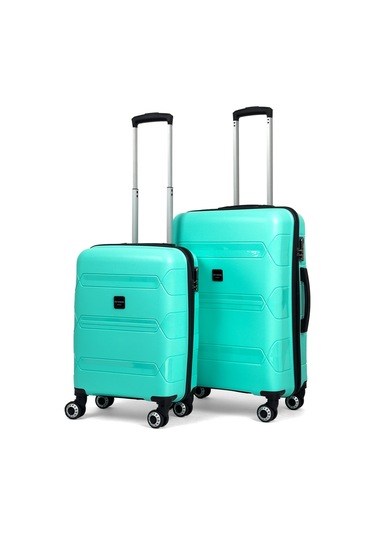 Lucas Polipropilen Kırılmaz Valiz, Kabin Boy&orta Boy Mint