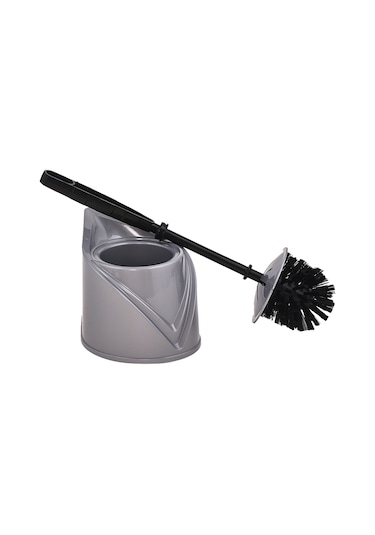Plastik Klozet Wc Fırça Takımı Siyah