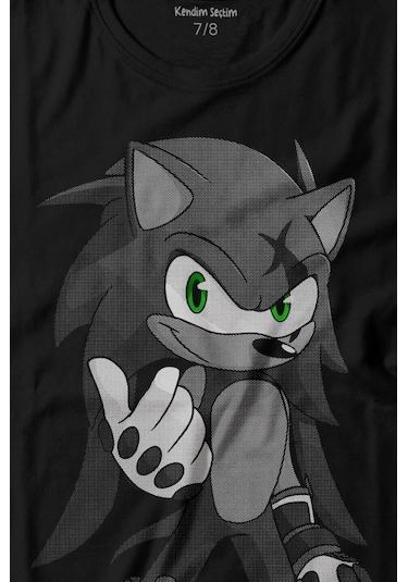 Kendim Seçtim Sonic Boom Hedgehog Baskılı Tişört Çocuk T-shirt 001