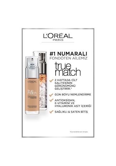 L'Oreal Paris True Match Bakım Yapan Fondöten 5N Sand