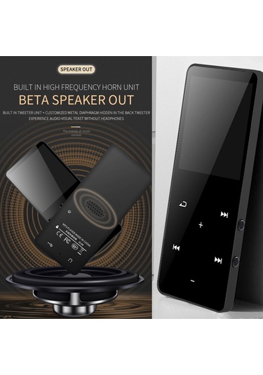 Xindoker 1.8 İnç Dokunmatik Ekranlı Bluetooth Mp3/mp4 Çalar - 16gb Mavi, Ses Kaydı/fm Radyo/dış Hoparlör, Kaliteli Ses, Hafıza Genişletilebilir