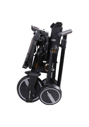 Merkür Bebe Falky 7in1 Katlanabilir Üç Tekerlekli Bebek ve Çocuk Bisikleti Gold