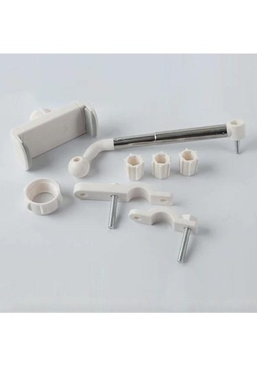 Zhltools Araç İçi Dikiz Aynası Telefon Tutucu Teleskopik Telefon Tutacağı Beyaz Beyaz