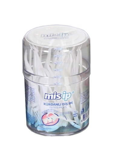 Mis İp Kürdanlı Diş İpi Silindir Kutu 50'li