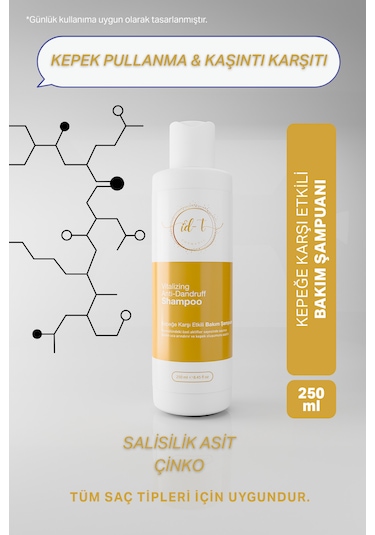 İd-t Kepek Pullanma Karşıtı Ve Çinko Onarıcı Şampuan 250 ML