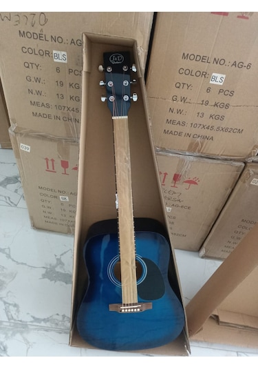 J&d Guitars Ag-6/bls Jumbo Kasa Akustik Gitar AG-6/BLS