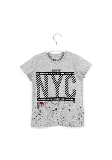 Nyc Brooklyn Baskılı Erkek Çocuk Tişörtü 6 7 8 9 10 11 14 15 Yaş