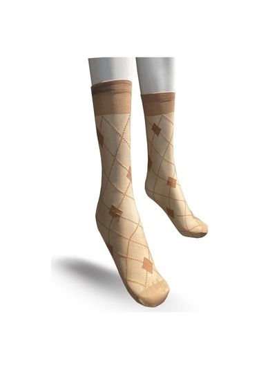 Kadın Emma Dizaltı Çorap Ten