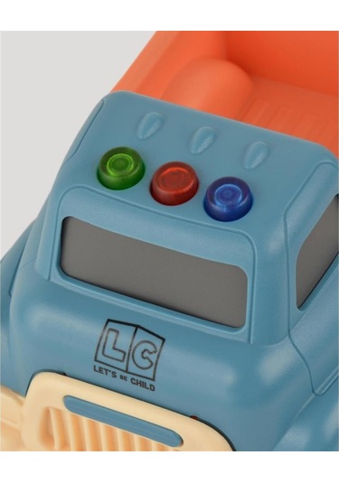 Let's Be Child Sesli Ve Işıklı Minik Pikap 31016 Lacivert - Turuncu Kasalı, Çocuklar İçin Oyuncak Pikap