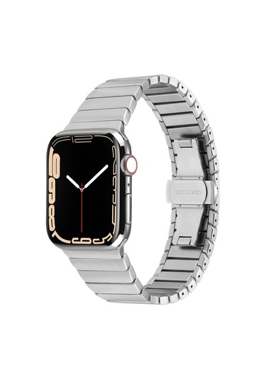 Zore Watch 44mm Kordon Uyumlu Krd-79 Metal Strap Kayış Clo- Gümüş