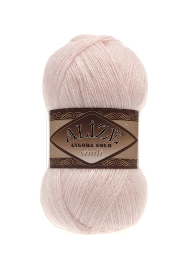 Alize Angora Gold Simli 271 Pembe İnci El Örgü İpi